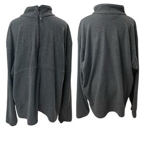 Columbia Gray 1/2 Zip Pullover Long Sleeve Lightweight Unisex Sweatshirt Size XL